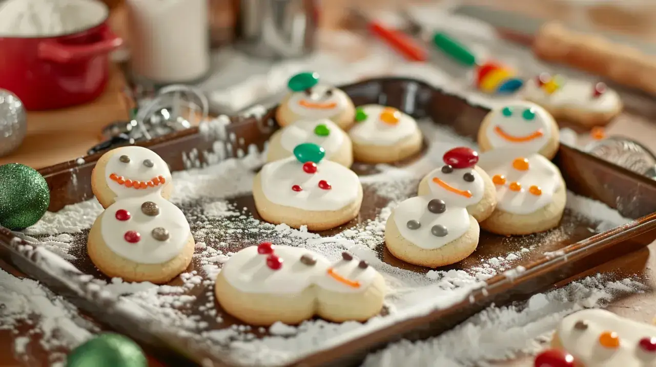 Zdjęcie Ciasteczka bałwanki: Zimowa zabawa w kuchni dla dzieci i rodziców