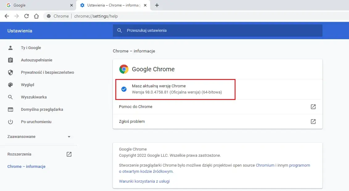 Zdjęcie Jak zaktualizować Chrome i uniknąć problemów z bezpieczeństwem
