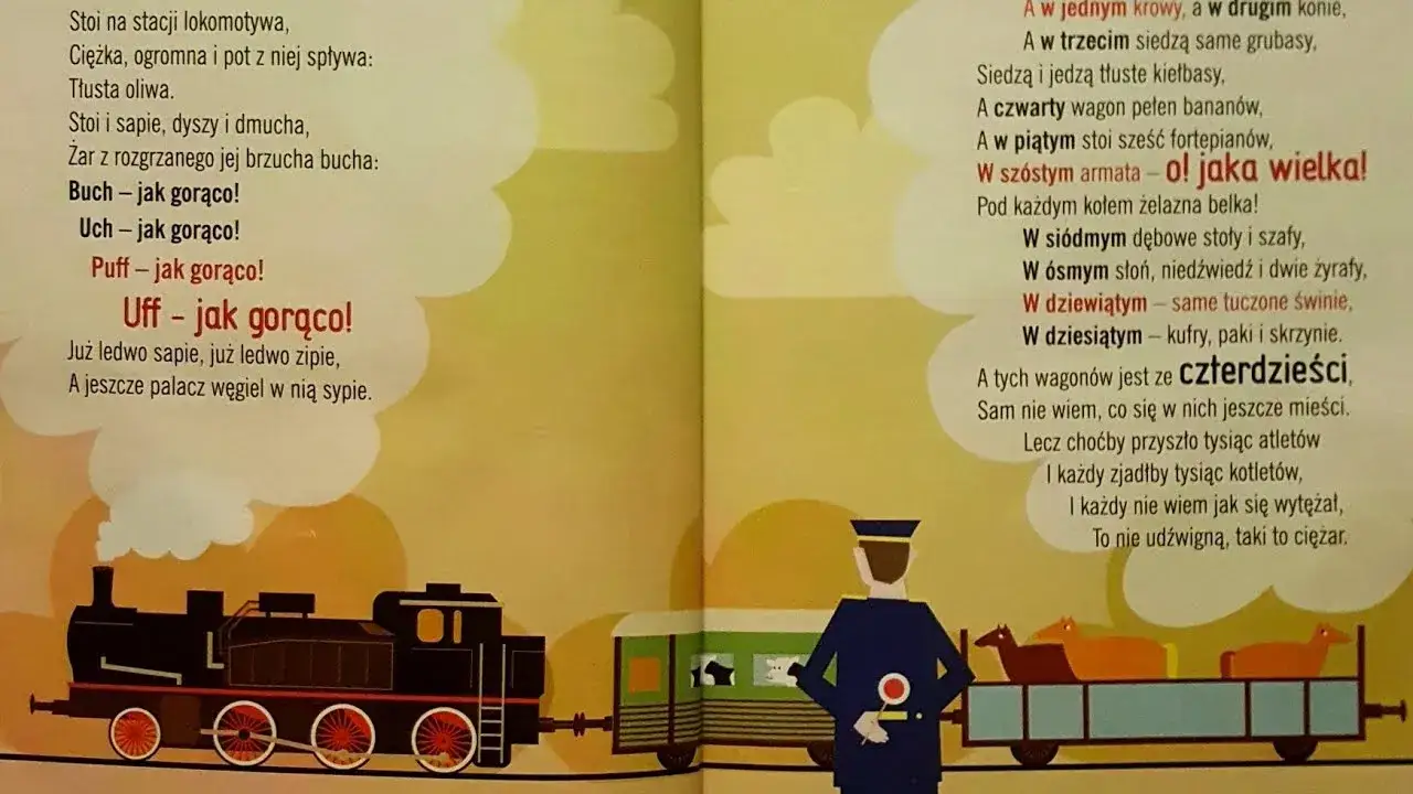 Zdjęcie Gdzie pobrać wiersz Stoi na stacji lokomotywa PDF: tekst za darmo online