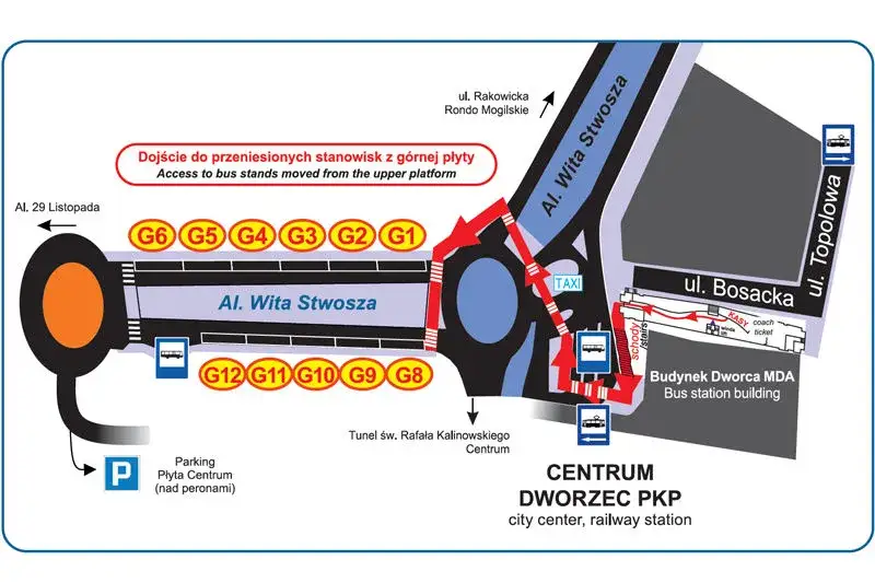Zdjęcie Jak dojść z dworca głównego w Krakowie do rynku - prosta trasa