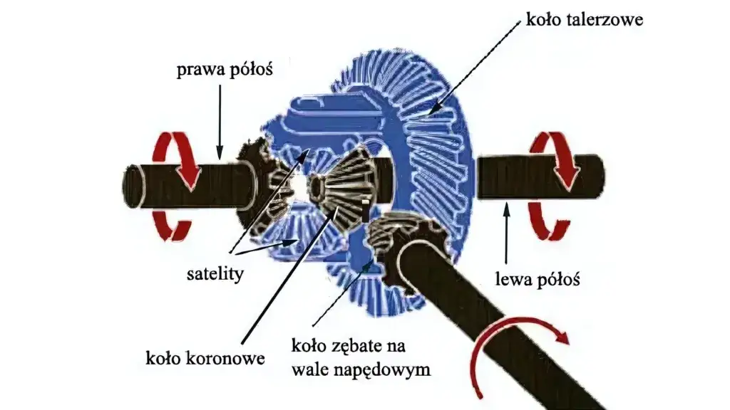 Zdjęcie Dyfer co to? Mechanizm r&oacute;żnicowy - działanie, rodzaje, awarie