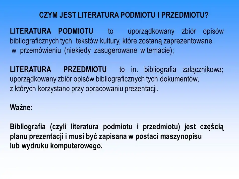 Zdjęcie Literatura przedmiotu - poznaj kluczowe zasady i elementy w pracy naukowej