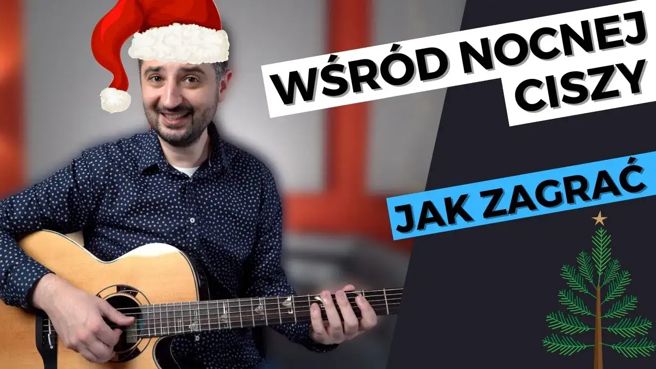 Zdjęcie Wśród nocnej ciszy chwyty na gitarę – zagraj kolędę łatwo i szybko