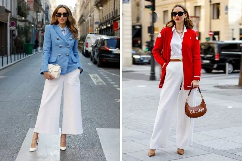 Zdjęcie Jasne spodnie: Odkryj modne stylizacje na każdą porę roku!