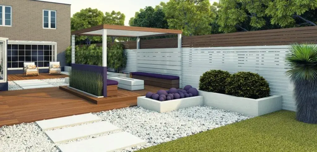 Zdjęcie Mały ogród z tarasem: sprytne sposoby na wygodną i piękną przestrzeń