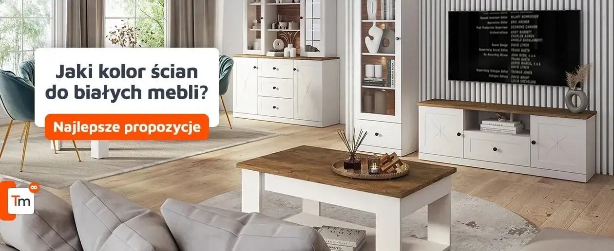 Zdjęcie Jakie dodatki do białych mebli w salonie, które odmienią Twoje wnętrze?