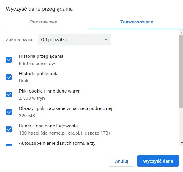 Zdjęcie Jak wyczyścić dane przeglądarki i uniknąć utraty ważnych informacji