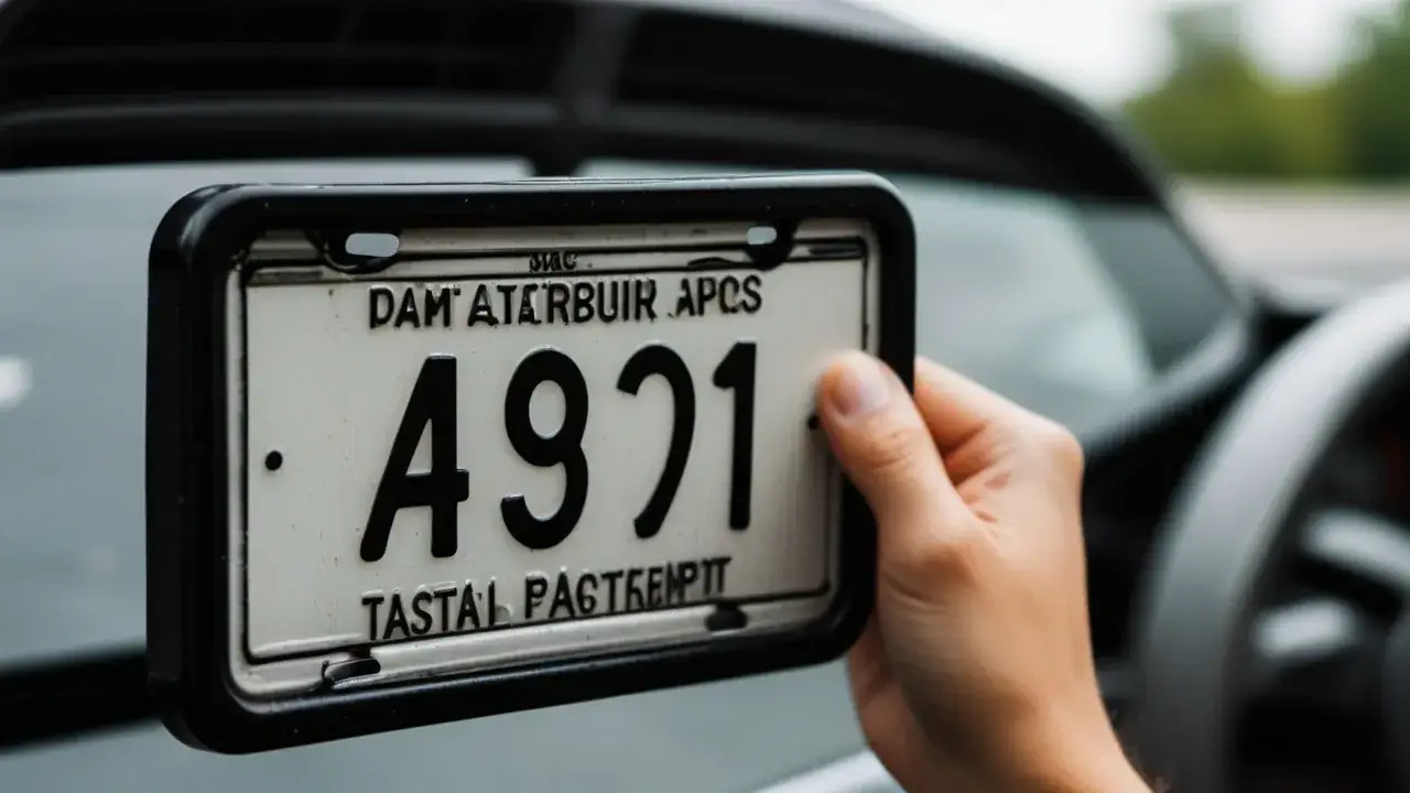 Zdjęcie Jak uniknąć mandatu za tymczasowe tablice rejestracyjne? Porady