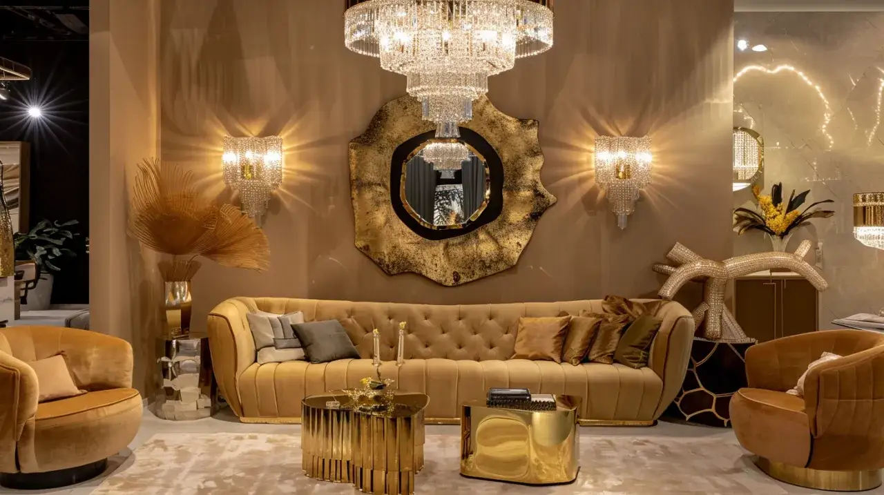 Zdjęcie Kinkiety do salonu glamour - dodaj elegancji i luksusu swojemu salonowi