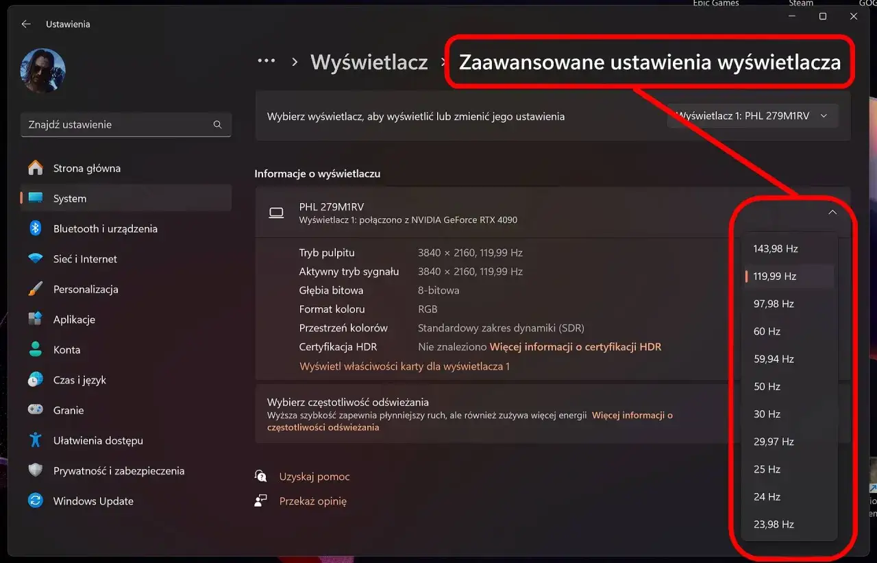Zdjęcie Jak ustawić 144Hz w monitorze i cieszyć się płynniejszym obrazem