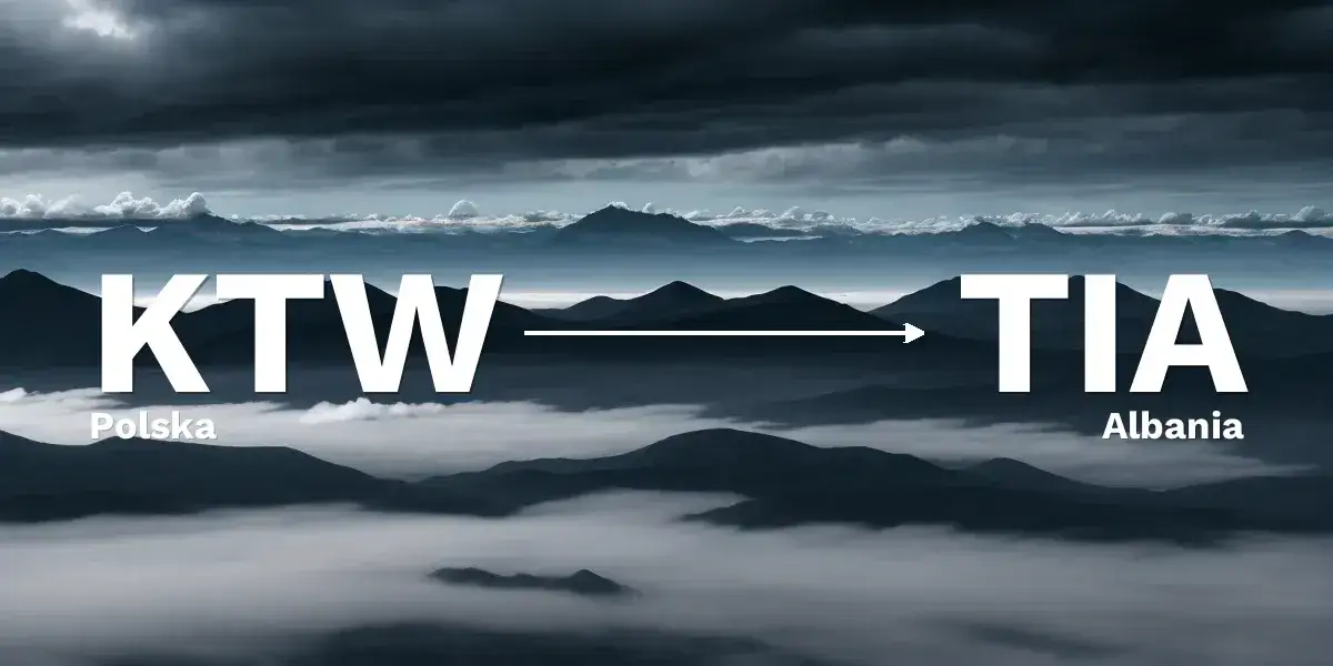 Zdjęcie Ile trwa lot z Katowic do Tirany? Czas lotów bez przesiadek i z przesiadkami