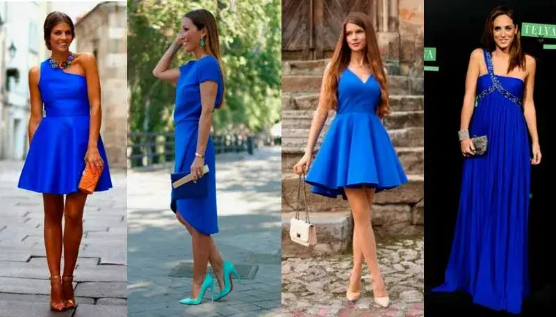 Zdjęcie Vestido azul el&eacute;ctrico: &iquest;Qu&eacute; zapatos elegir para triunfar?