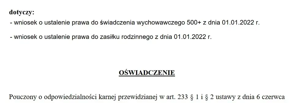 Zdjęcie Jak napisać oświadczenie do zasiłku rodzinnego, by nie popełnić błędów?