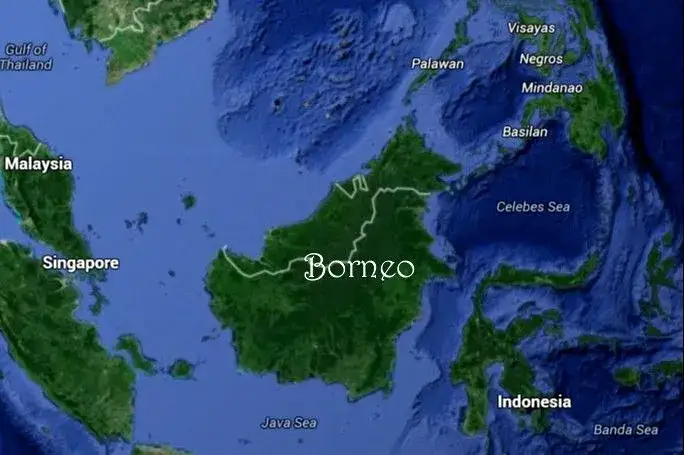 Zdjęcie Mapa Borneo: sprawdź lokalizację na mapie świata