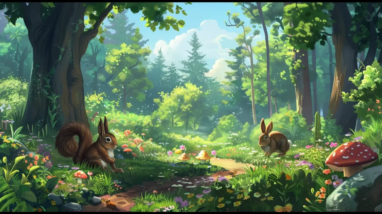 Zdjęcie Las w karcie pracy dla dzieci: odkryj świat przyrody z nami!