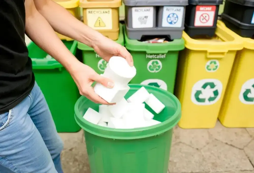 Zdjęcie Gdzie wyrzucać styropian z opakowań, aby uniknąć problemów z recyklingiem