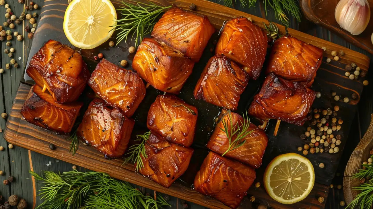 Zdjęcie Przepis na wędzone brzuszki łososia - Smak, któremu nie oprzesz