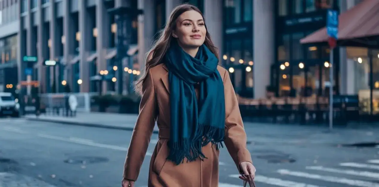 Zdjęcie Jaki szalik do karmelowego płaszcza? Odkryj idealne połączenia kolorów