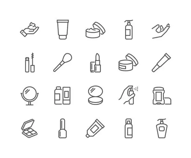 Zdjęcie Símbolos de empaques cosméticos en formato vectorial para mejorar tu diseño
