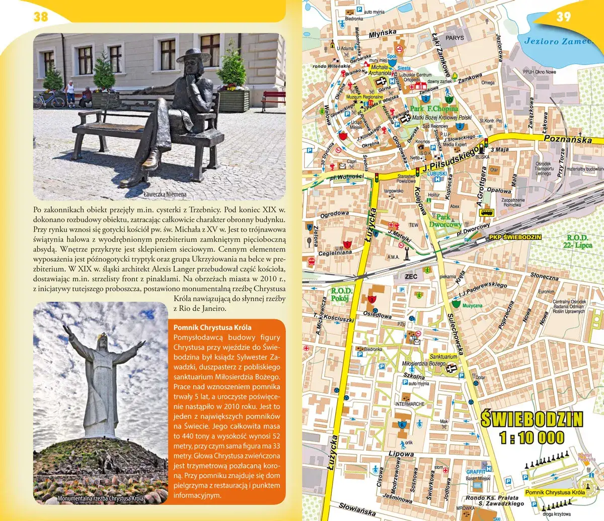 Zdjęcie Pojezierze Lubuskie: Szczegółowa mapa regionu z atrakcjami