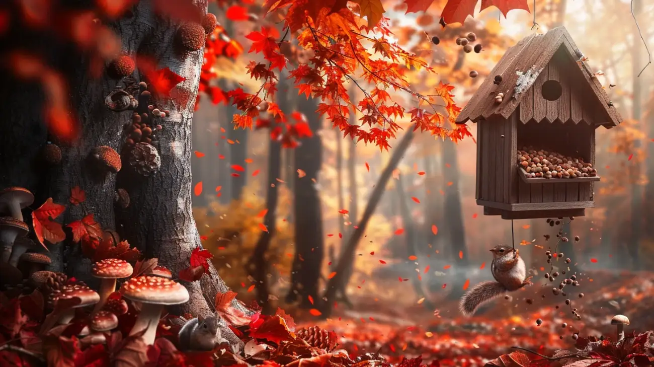 Zdjęcie Kolorowanki z jesiennymi drzewami i liśćmi do druku dla małych artystów