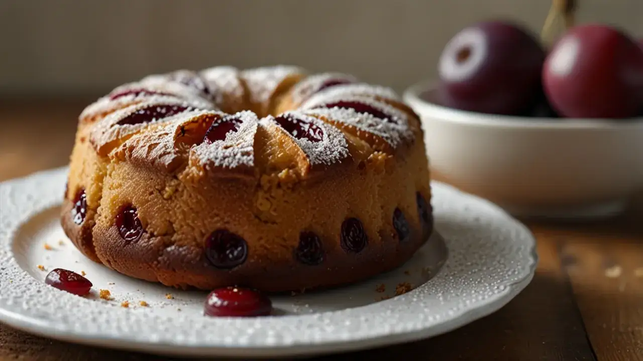 Zdjęcie Jak zrobić dietetyczny placek ze śliwkami: przepis krok po kroku i kalorie