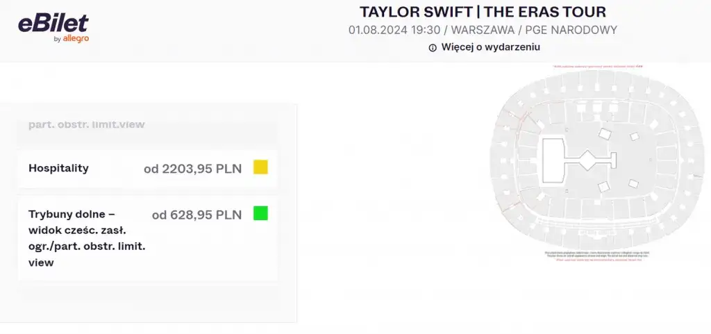 Zdjęcie Ile kosztował bilet na koncert Taylor Swift w Polsce? Ceny i analizy