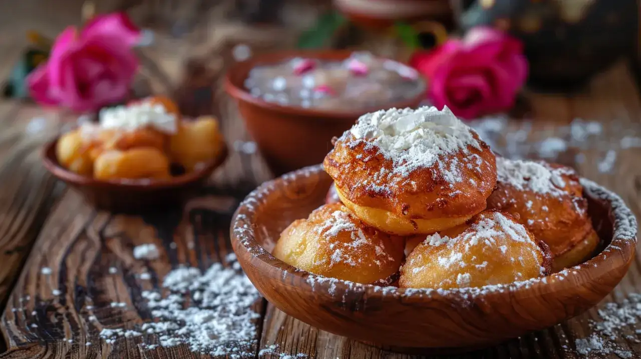 Zdjęcie Pączki z różą - Przepis na pyszne pączki z różanym nadzieniem