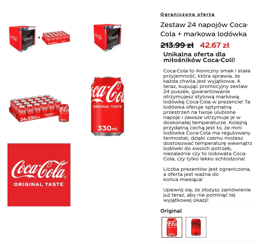 Oszustwa na darmowe lod&oacute;wki Coca-Cola