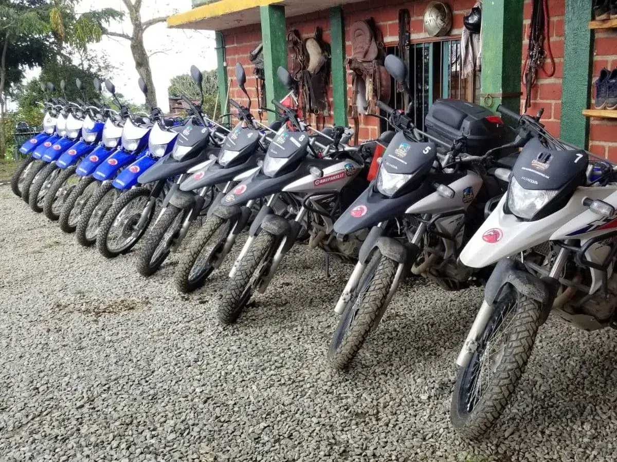 Prawidłowo spakowany motocykl