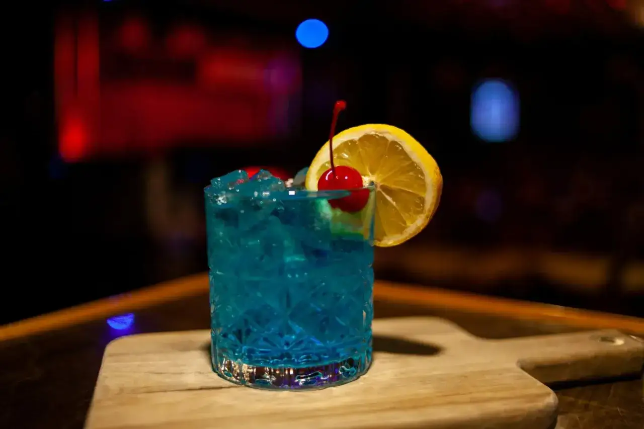 Virgin Blue Lagoon mocktail