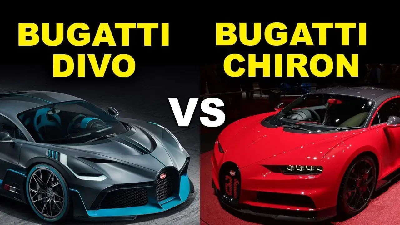 Bugatti Divo aerodynamika r&oacute;żnice z Chironem