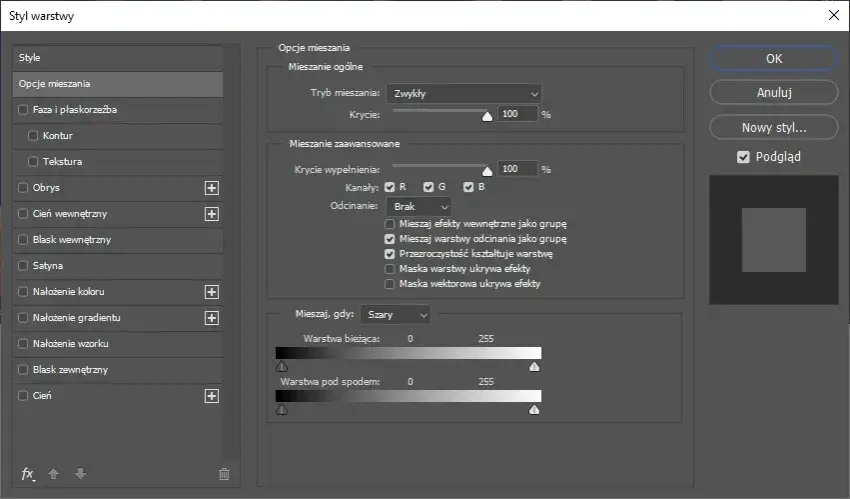Photoshop warstwy przykład