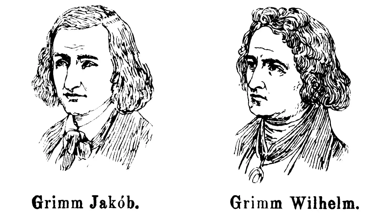 Ilustracja Bracia Grimm portret