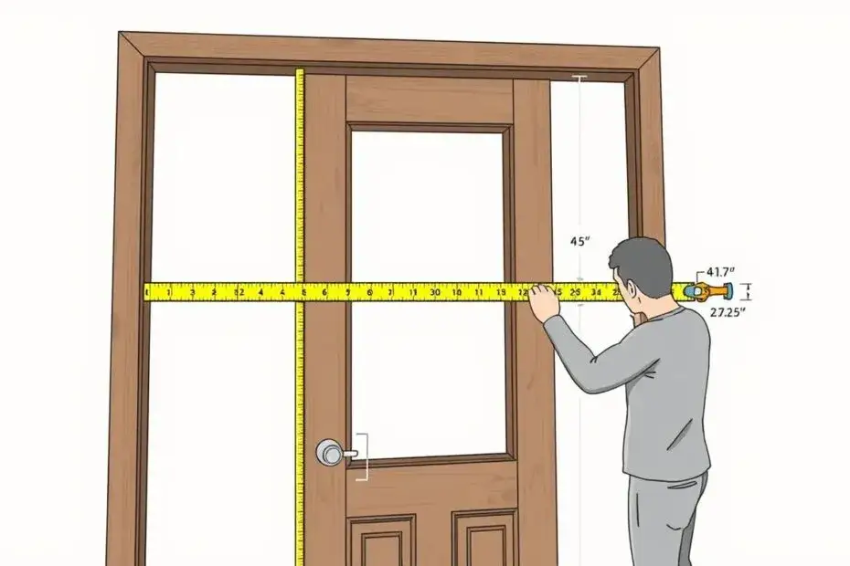 jak wymierzyć otw&oacute;r drzwiowy schemat