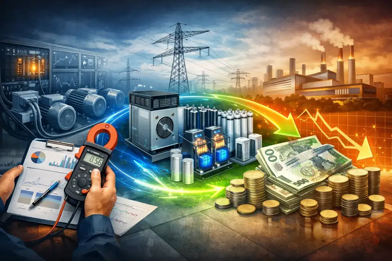 Audyt oświetlenia: analiza zużycia energii, silniki, baterie, linie energetyczne i pieniądze.