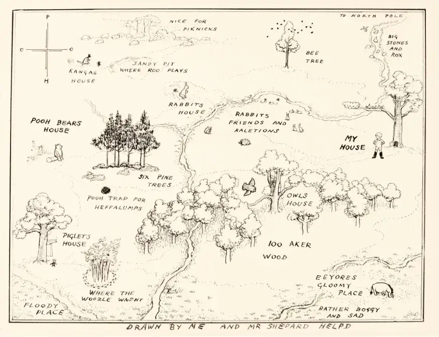 Oryginalne ilustracje E. H. Sheparda do Kubusia Puchatka