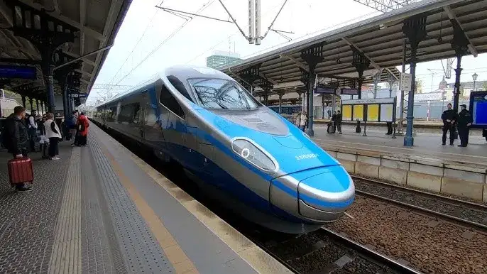 Pociąg PKP Intercity w Gdańsku