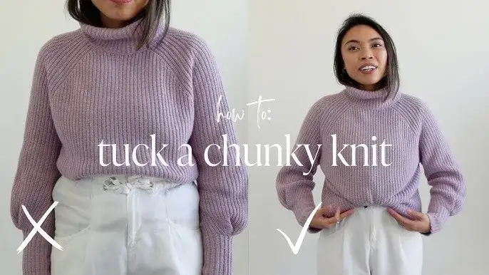 front tuck sweter