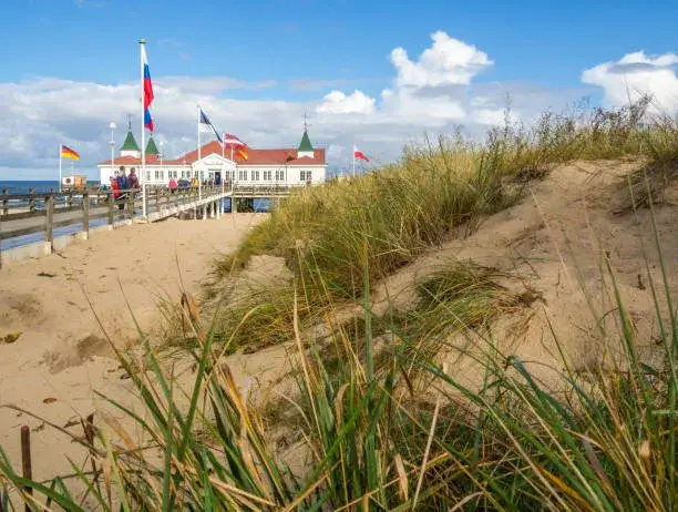 Ostseestrand Ahlbeck D&uuml;nen und Meer