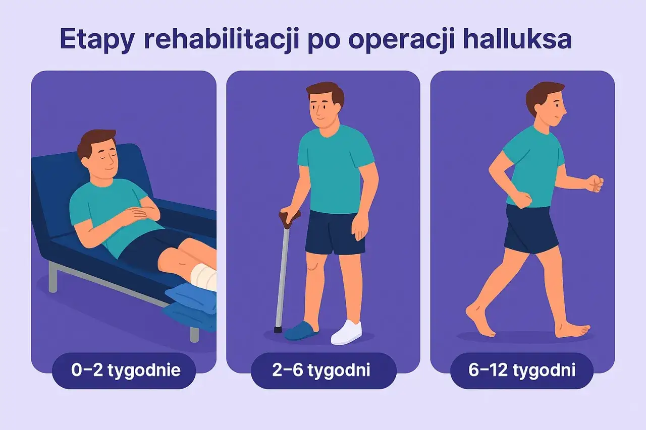 ćwiczenia rehabilitacyjne po operacji haluksa