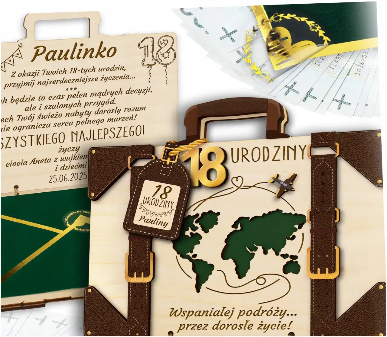 kartka urodzinowa 18 wnuczka, dziadkowie prezent