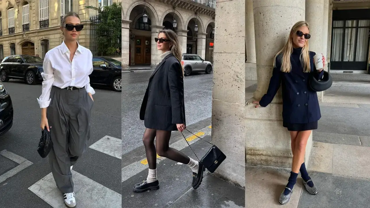 spódnica midi sneakersy loafersy baleriny stylizacje