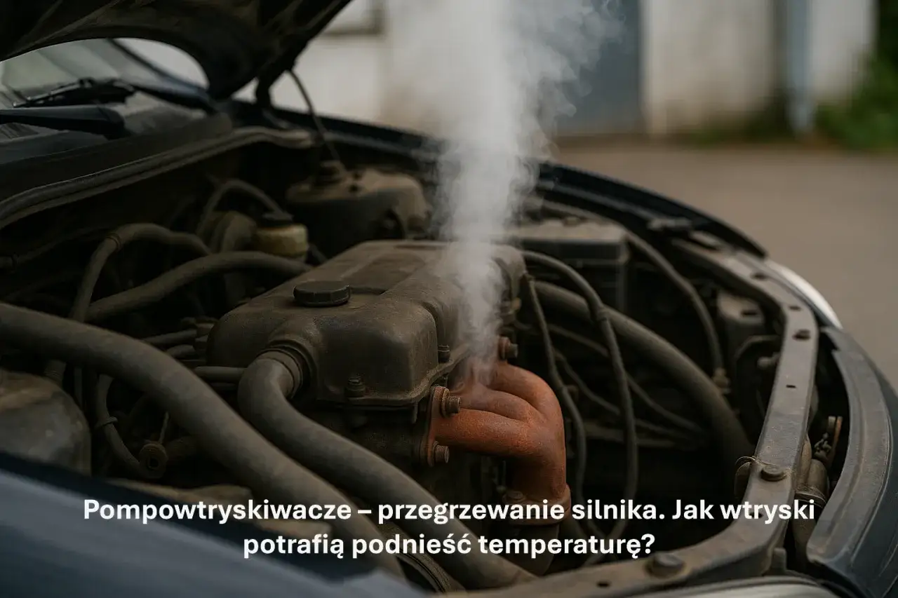 Dymiący silnik diesla. Uszkodzone wtryskiwacze mogą powodować przegrzewanie i podnosić temperaturę silnika.