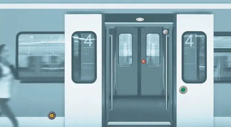 przycisk otwierania drzwi pociąg IC nowoczesny