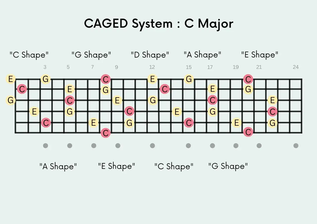 Diagramy systemu CAGED z przesunięciami