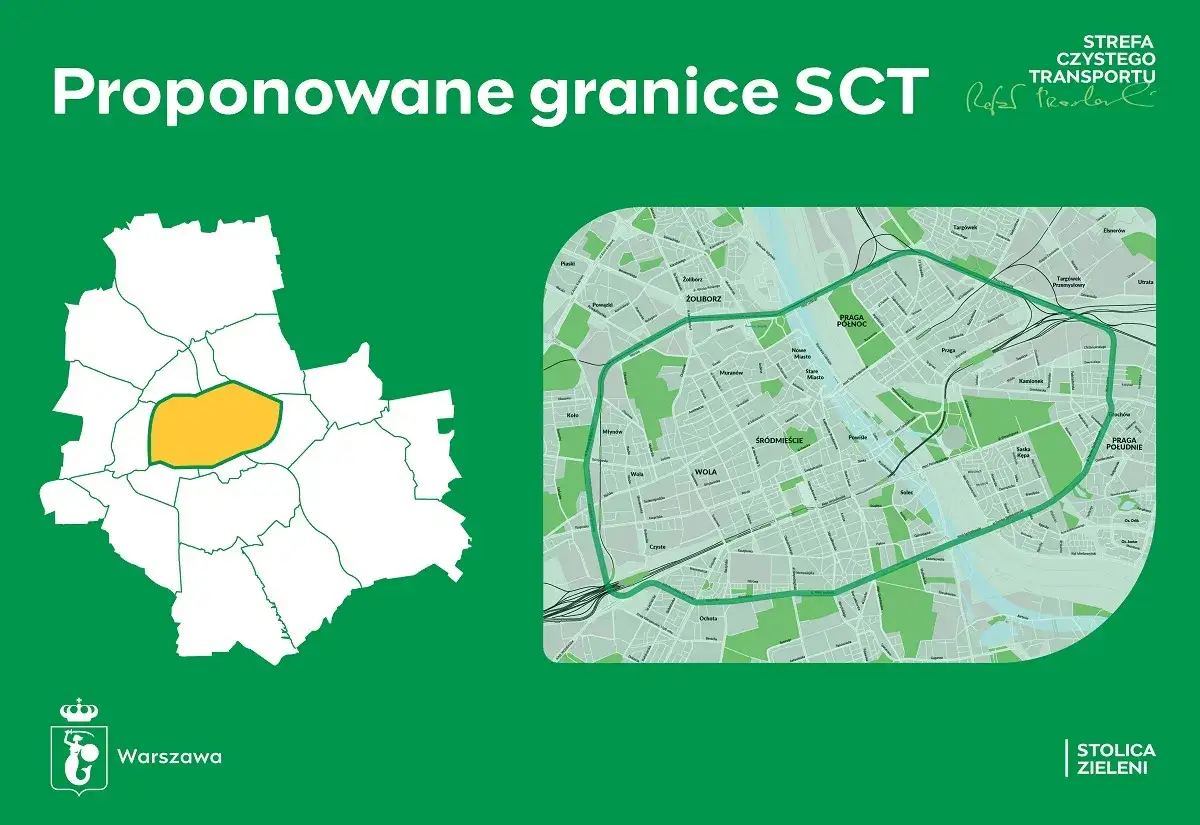 Strefy Czystego Transportu mapa Polska