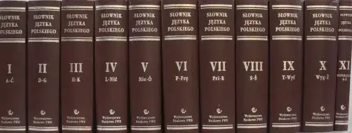 11 tomów Słownik języka polskiego Witolda Doroszewskiego