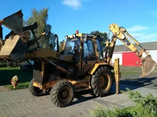 JCB 3CX, Case 580 SK, Caterpillar 428 starsze modele por&oacute;wnanie