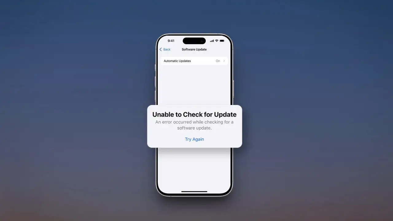 Błąd aktualizacji oprogramowania na iPhonie. Zastanawiasz się, iphone 11 do kiedy wsparcie? Spróbuj ponownie.